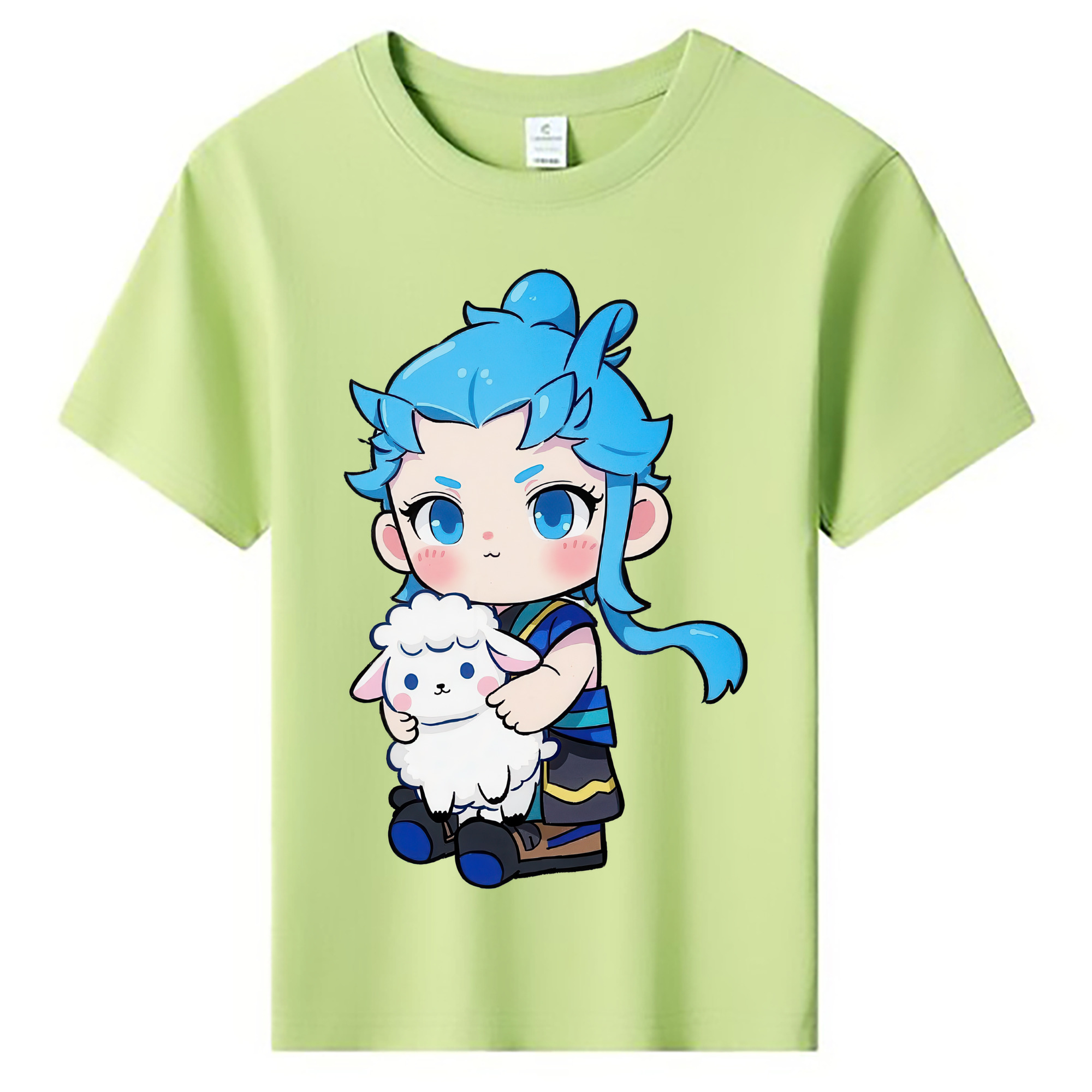 （画像用） Ne Zha 2 ナタ 魔童の大暴れ 綿100％キッズTシャツ（フロントプリント）